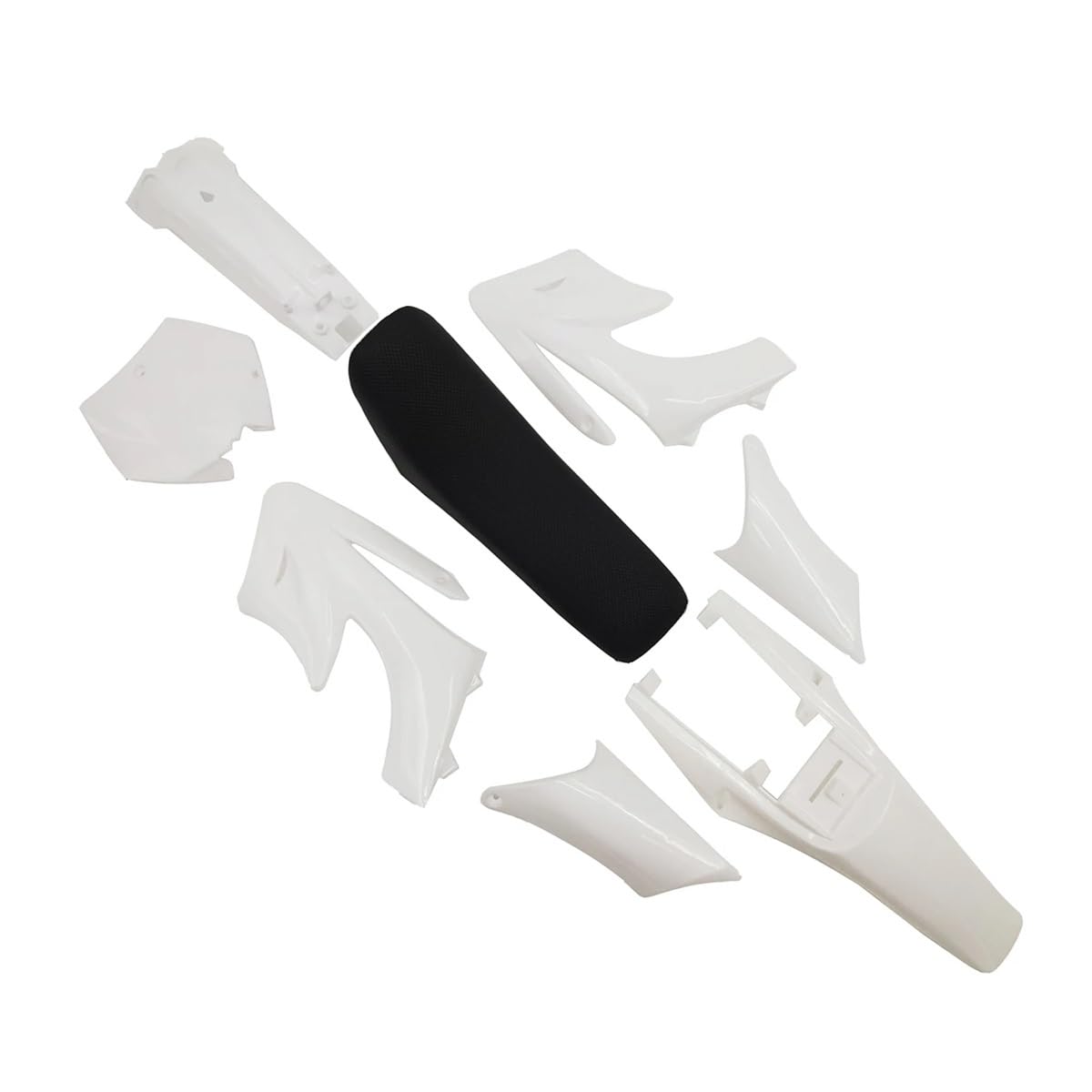 Carénage Moto Kit Kit De Carrosserie pour Moto 7 Couleurs Accessoires pour Enfants Dirt Pocket Bike Carénage en Plastique Garde-Boue Coussin De Siège