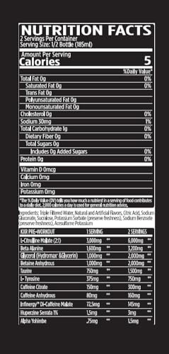 Image of KXR High Stimulant Pre-Workout Energy Ready To Drink by VMI Sports | 400mg Caffeine, 6g Citrulline, 3.2g Beta-Alanine | Delicious - Convenient - Powerful | 12.5 oz bottles (12 bottles, Sour Candy)
