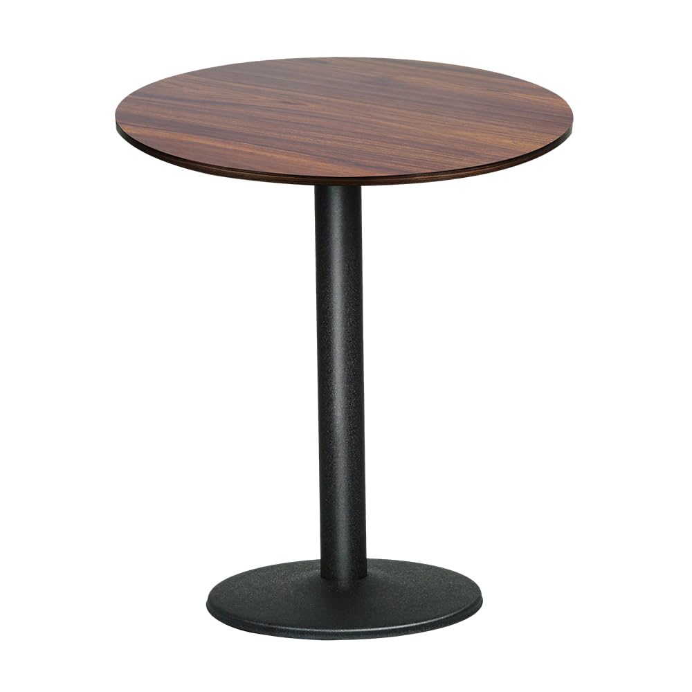LANTUS Table de Bar Ronde, Table à Manger, carrée, Style Industriel, Planche de Bois + Pieds en Fer, Charge maximale 125KG, 60 * 60 * 72cm (B)