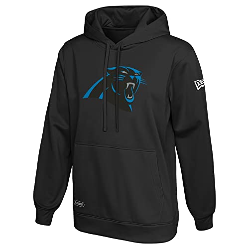 New Era NFL Team Color Mens Stadium Logo Pullover Hoodie Carolina Panthers Large