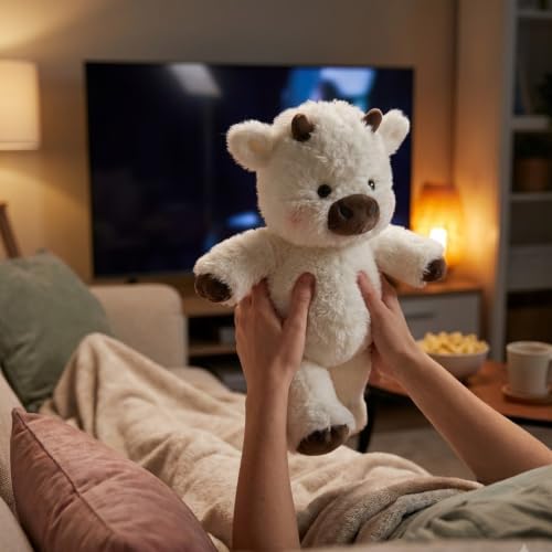Image of Flufies Plush Soft Toys for New Born Baby and Baby Boy - Soft and Easy Wash Plush - Huggable Plush Toys for Girls and Boys - Soft Toy for Home Decor (White Running)
