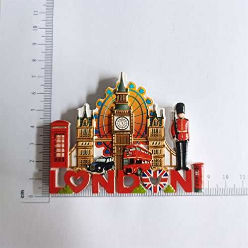 Imán de Nevera 3D London UK Resin Hecho a Mano miniatura 6