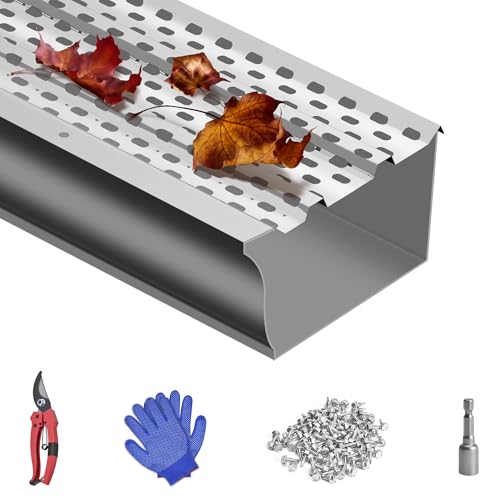 Seeutek Gutter Guard 5 inch - Heavy Duty Aluminum Gutter