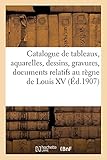  Catalogue de tableaux, aquarelles, dessins, gravures, documents militaires