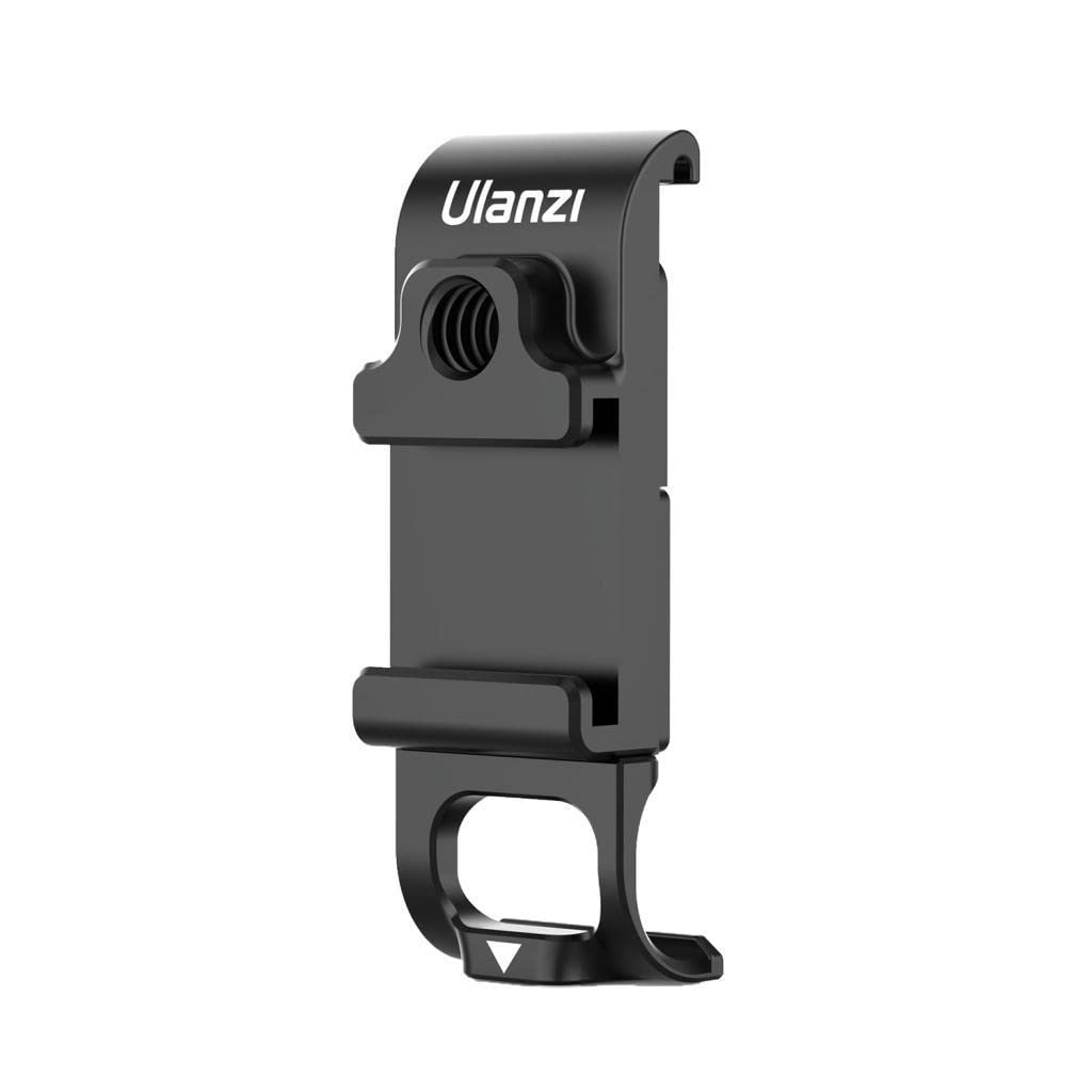 SYSTEM5 ULANZI Black G9-6 Battery Compartment Cover with Shoe Holder Removable Aluminium Charging Port Adapter for GoPro Hero 9
