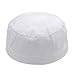 Kids & Toddler White Embroidered Cotton Kufi Muslim Kufi Takke Peci Kofia Hat 3XS- 19.5