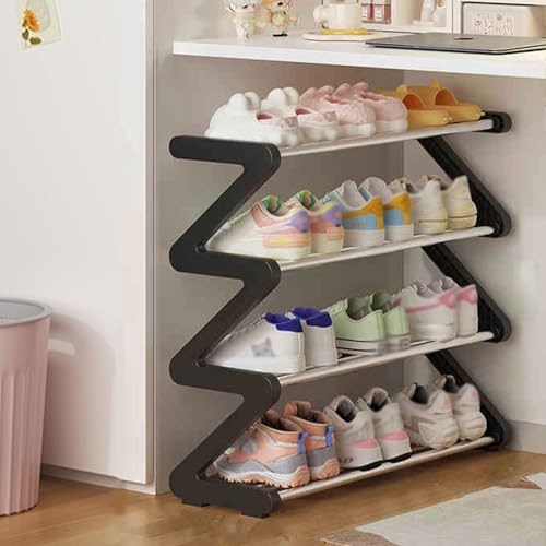Scarpiera verticale salvaspazio alta e stretta per riporre scarpe nizer per ingresso e soggiorno Soluzione di archiviazione domestica essenziale efficiente scaffale per scarpe Zapatero Torre.