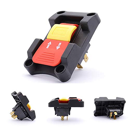 Table Saw Switch Replacement Compatible with Ryobi and Craftsman Safety Locking Switch Power Tool Switch Paddle On/Off Switch for Table Saw 120V/250V
