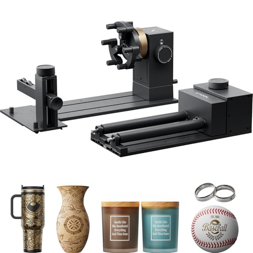 xTool RA3 World's First Smart MagSwap Rotary for xTool P3, F2 Ultra, F1 Ultra, F2 Laser Engraver, 360° LiDAR Mapping Alignment, Intelligent Rotary that Masters Engraving on Rings, Tumblers & Ornaments