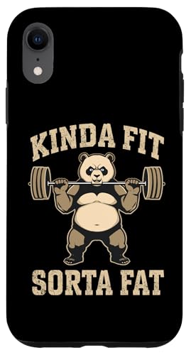 Kinda Fit Sorta Fat Funny Panda W tBbglX EGCgteBO X}zP[X iPhone XR p