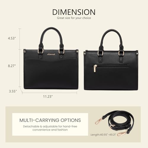 Image of LOVEVOOK Purses and Handbags for Women,Stylish Tote Shoulder Satchel Bag PU Leather Crossbody Top Handle Bags with Zipper