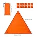 Xgdsnly High Visibility Orange Security Signs Kit Attachments Quick Setup Triangle Shape for Observation Outdoor Camp Tents