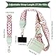 TIutmivo Organizer für Mobiltelefone mit Reißverschlusstasche, Universal Handykette mit Tasche, Handyband zum Umhängen, Clip Bag Handy, Verstellbarem Crossbody Handygurt für Damen