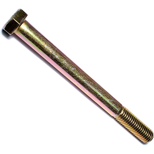 014973254742 Grade 8 Coarse Hex Cap Screws, 5/8-11 x 7, Piece-10, Yellow