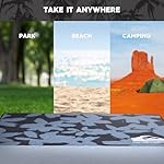 Quiksilver Sand-Free Beach Mat – Large Water-Resistant Outdoor Picnic Blanket, Lightweight Foldable Mat for Beach, Camping, Park, or Travel – Fits 4-6 People, Quick-Dry, Durable - Image 5