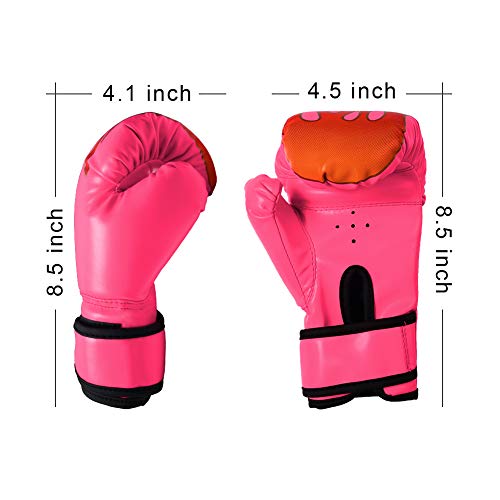 image for 3 otters Kids Boxing Gloves, 4.9OZ Youth Boxing Gloves Sparring Childr