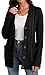 GRECERELLE Damen Strickjacke - Warme Strickjacke mit Langen Ärmeln, Taschen und Knöpfen (Schwarz, L) Damen Schwarz günstig Kaufen-GRECERELLE Damen Strickjacke - Warme Strickjacke mit Langen Ärmeln, Taschen und Knöpfen (Schwarz, L)