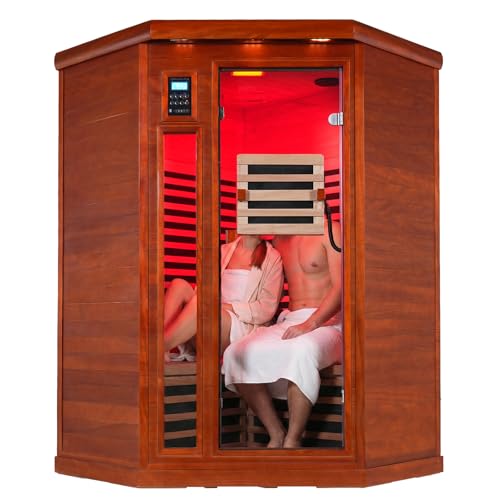 CedarLuma 2-Person Full Spectrum Infrared Sauna with...
