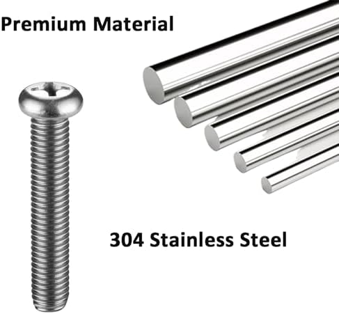 M8 Screws for Samsung TV M8x45mm TV Mounting Bolts Screws with 25mm Long Spacers Solid Screw Bolt Hardware for Mounting Work with Samsung 50" 55" 60" 65" 70" 75" 82" TV