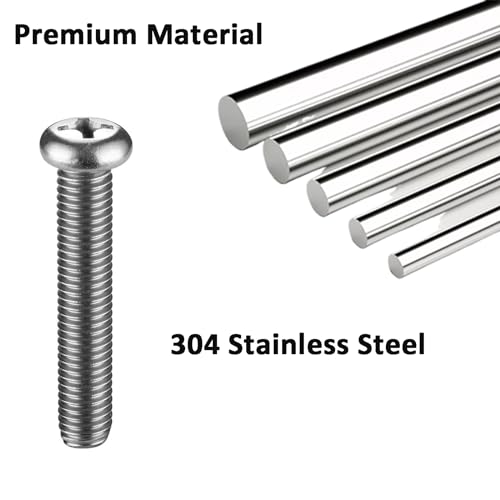 M8 Screws for Samsung TV M8x45mm TV Mounting Bolts Screws with 25mm Long Spacers Solid Screw Bolt Hardware for Mounting Work with Samsung 50" 55" 60" 65" 70" 75" 82" TV