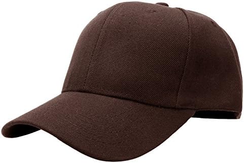Falari Baseball Cap Adjustable Size for Running Workouts and Outdoor Activities All Seasons (1pc Brown)