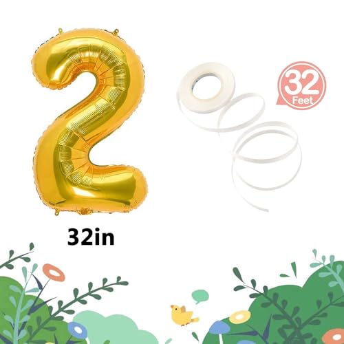 Image of Construction Birthday Supplies - 2 Years Old, Balloon Garland Kit for Quarantine Party Decorations