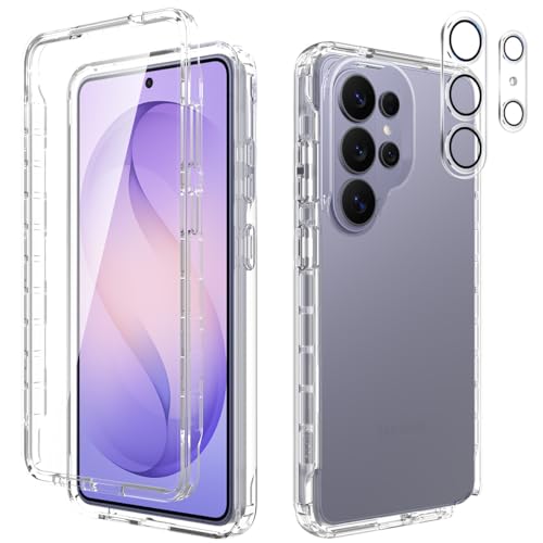 Leedia Handyhülle Kompatibel mit Galaxy S26 Ultra Hülle 360 Grad Ganzkörper Stoßfest Komplettschutz Case Transparent mit Eingebautem Displayschutz Cover für Samsung Galaxy S26 Ultra 5G 6.9"