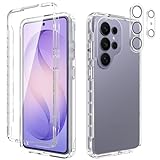 Leedia Cover Pour Custodia Samsung S26 Ultra 360 Gradi con Protezione Schermo Integrata Antiurto Custodia Bumper Trasparente Case Fronte Retro Cover per Samsung Galaxy S26 Ultra