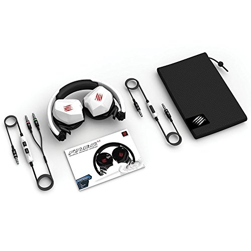 Mad Catz F.r.e.q. M Mobile Stereo Headset For Pc/Mac, Iphone 7 , Android, Samsung Mobile Device - Foldable Headphones In Gloss White #TOP5