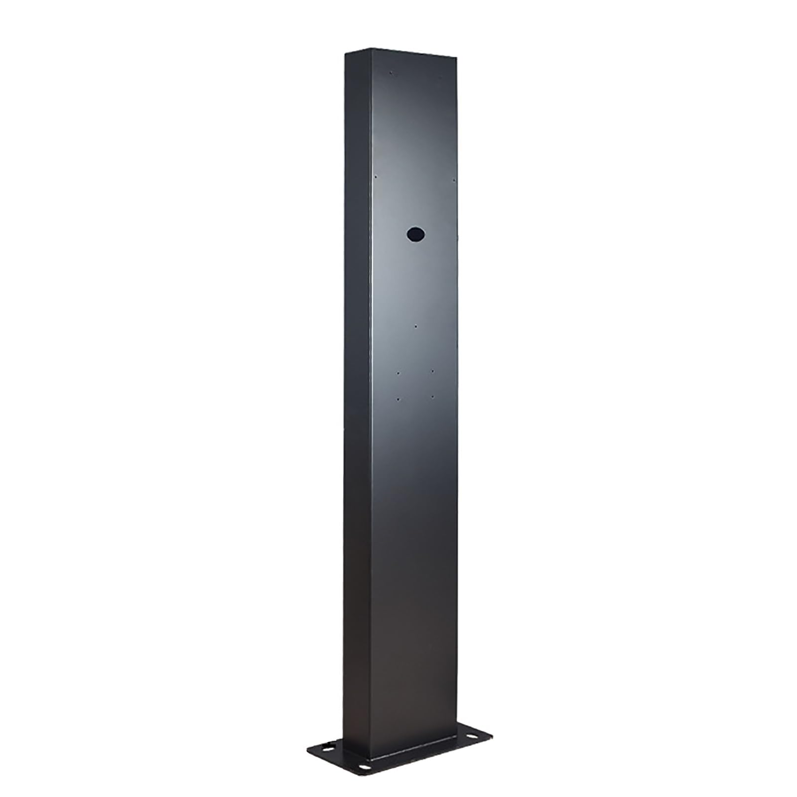 Borne de recharge extérieure sur poteau de support pour un aménagement de jardin