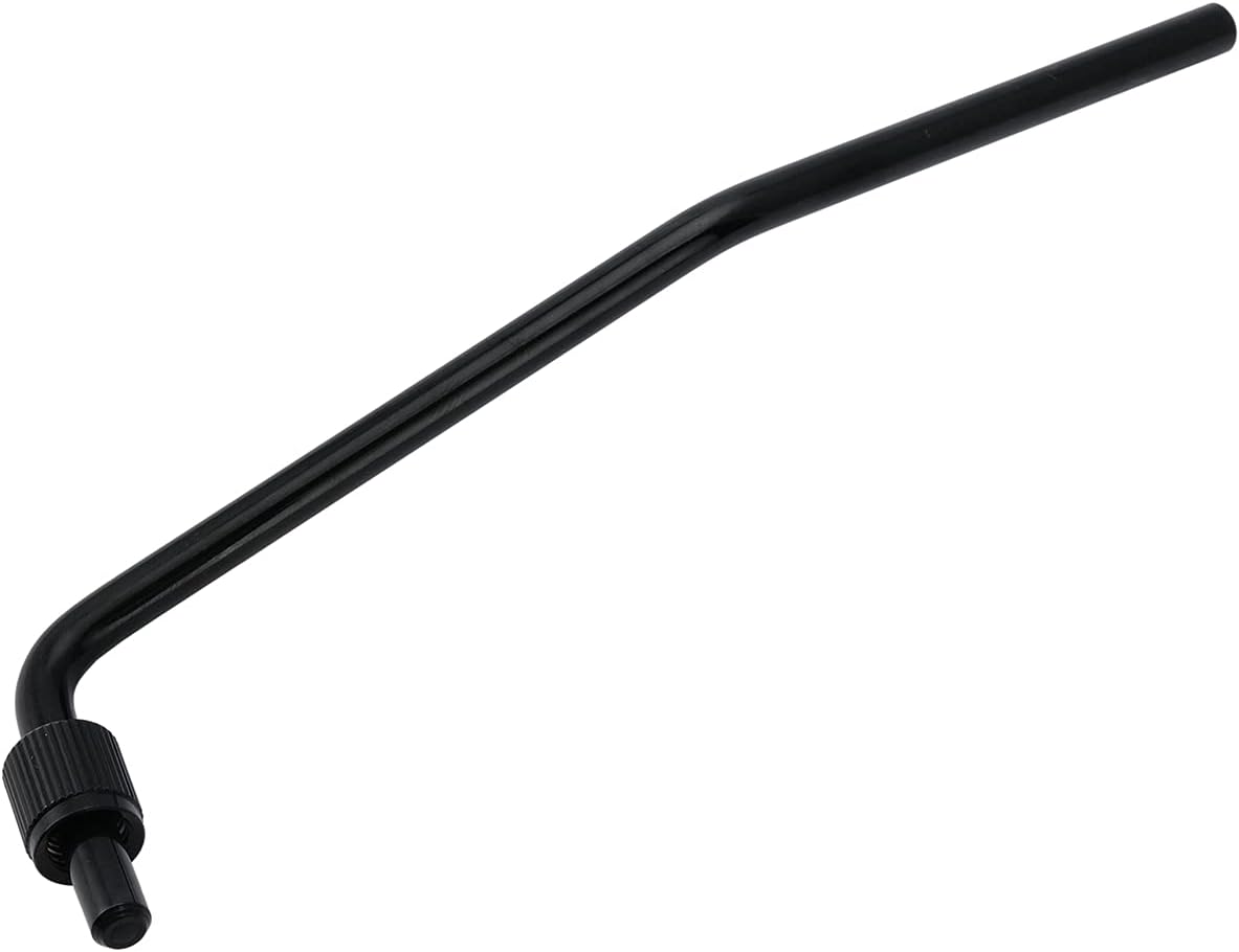 Pro 6mm Collared Steel Tremolo Arm Whammy Bar Vibrato Arm for Floyd Rose Double Locking Tremolo Bridge Electric Guitar, Black