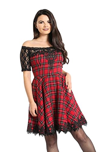 Hell Bunny Amara Mini Dress Tartan L