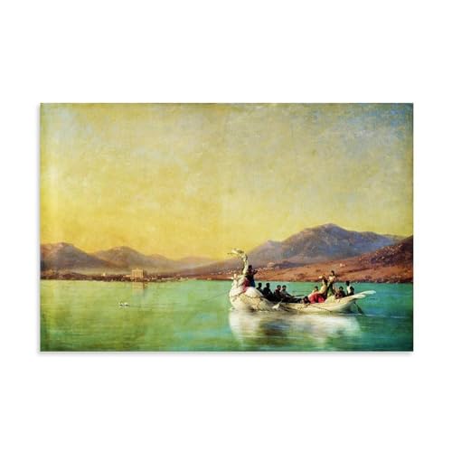 Ivan Aivazovsky Famous Painters' Works（The Wedding of The Poet in Ancient Greece）Printing Posters Painting On Canvas Wall Art Scroll Picture Print Living Room Walls Decor Homes 08x12inch(20x30cm)