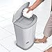 Collections ETC Akord Slim Incontinence Disposal System with Odor Lock, Discrete Style, White, 20in H X 11in W X 9.5in D