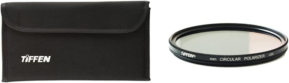 Tiffen 6 Pocket Filter Pouch & 77CP Circular Polarizer