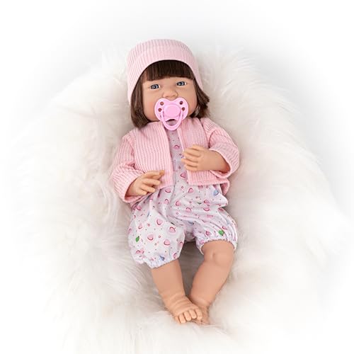 Boneca Bebê Reborn Realista Cabelo E Roupinha Conect Brinq (Menina)
