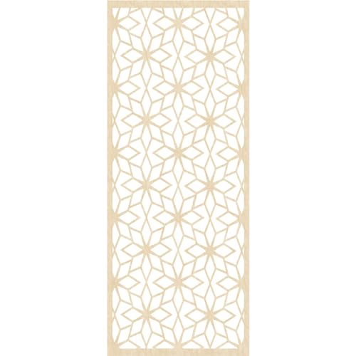 Image of Lake Decorative Pierced Fretwork Wood Wall Panels, 33 3 /8 inchW x 84 3 /8 inchH x 3 /8 inchT, Birch