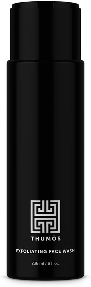 Thumos Exfoliating Face Scrub for Men, Gentle Scrubbing Exfoliation Mens Face Wash Skincare for Ingrown Hairs, Acne, Blackheads, Dry Skin