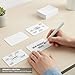 Sandphyrre 100 Pcs Blank Kraft Cards, White Business Message Cards, Blank Flash Cards for Learning, Study, DIY, Memory Games, Notes and Gift Tags - 3.5 x 2 inch (8.8 x 5.2 cm)