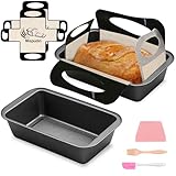 moule pour petit pain au lait Une Plaque, de Multiples Utilisations – Profitez du Plaisir de Cuisiner : Que ce soit du pain moelleux, des toasts croustillants, des gâteaux tendres ou des breads banane aromatiques – cette moule pain maîtrise tout avec aisance. Elle est compatible avec les fours, les friteuses à air chaud et divers autres appareils de cuisine, répondant à tous vos besoins de cuisson variés