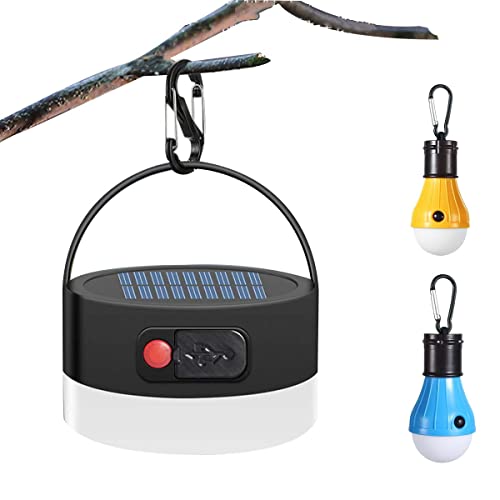 YooGeek Tragbare Camping-Laterne, Faltbare Camping-Lampe, Batteriebetrieben, Wasserfest, Geeignet für Notfall, Wandern, Angeln, Stromausfälle und mehr, 4 Stück Cover