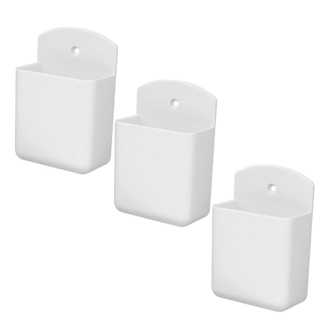Cabilock 12 Piezas Colgador De Control Remoto Archivador De Pared Soporte para Teléfono para Colgar En La Pared Puerta Soporte De Pared para Mando a Distancia Papelera El Plastico