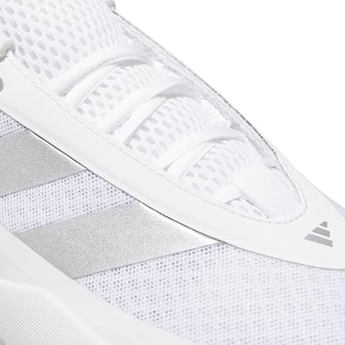 adidas Unisex Front Court Shoes, FTWR White/Silver met./FTWR White, 48 2/3 EU – Ansicht 5