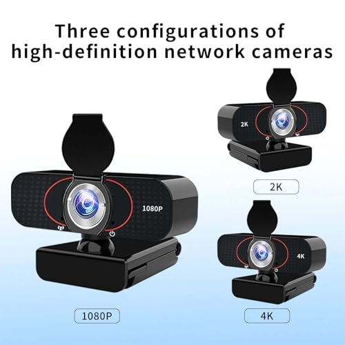 Webcam 4K USB caméra de streaming haute définition grand angle avec micro PC - 7
