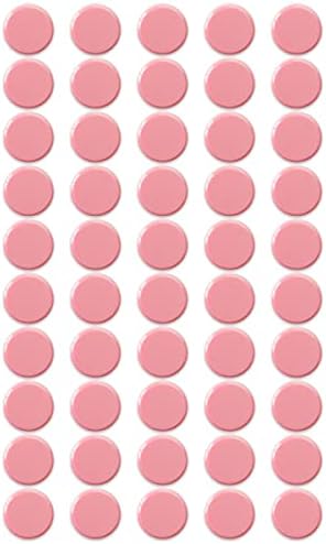 Qualsen Office Magnets 50 Pack, Heavy Duty Round Refrigerator Whiteboard Locker Magnets (Pink)