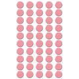 Qualsen Office Magnets 50 Pack, Heavy Duty Round Refrigerator Whiteboard Locker Magnets (Pink)