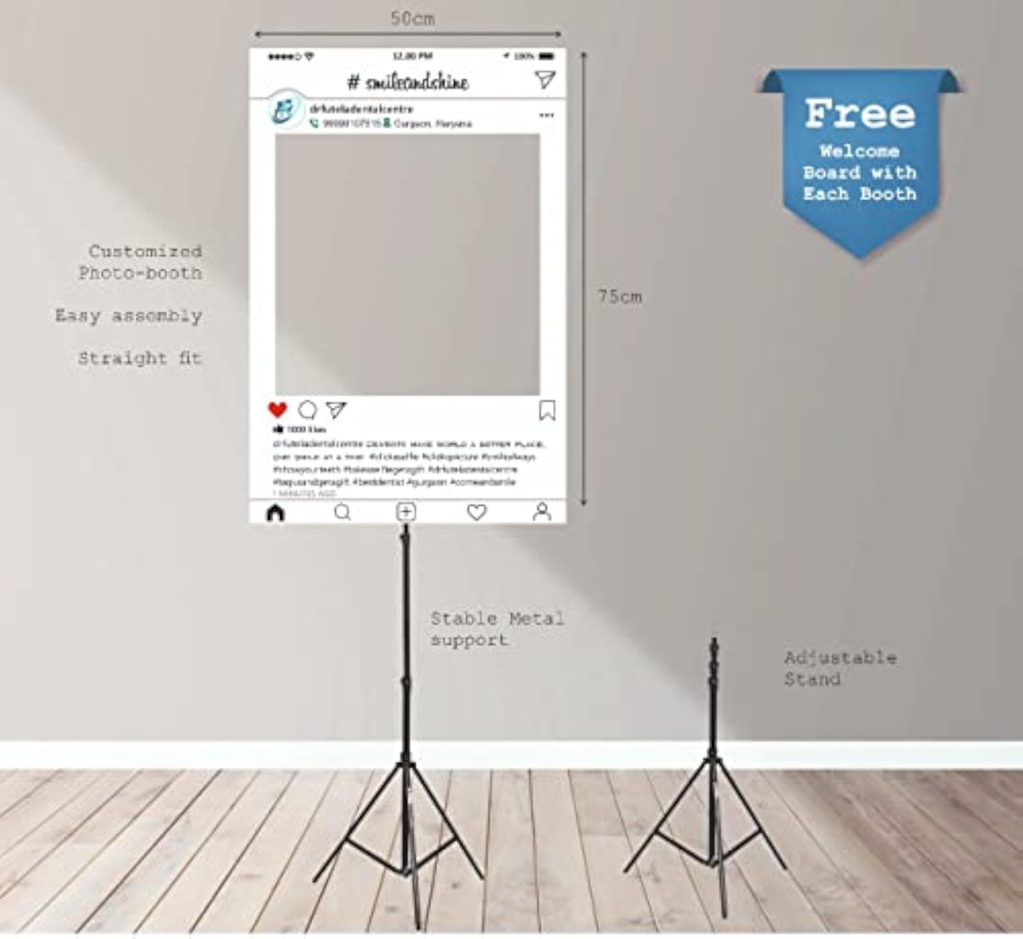 Customized Selfie Photobooth Frame for Hospitals and Clinics