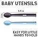 MONEE Stocking Stuffers for Babies - Cute Character Baby Spoons for 6 Months + 1 Year Old - Gentle Silicone Dishwasher Safe Baby Utensils - Infant Girl Boy Baby Christmas Gifts New Born