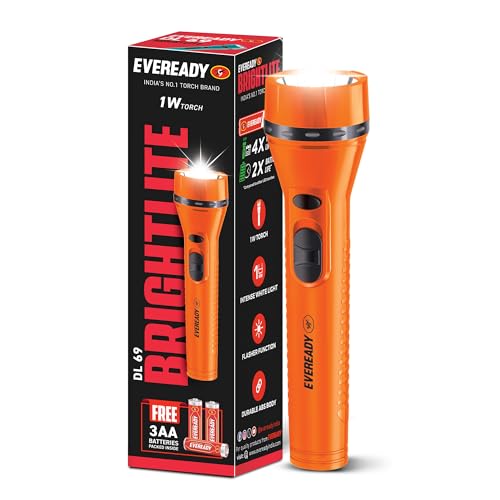 Image of Eveready DL 69 LED Flashlight Battery Powered, 1 Watt