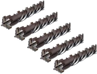 WERHE ® Profissional 5 peças SDS Plus broca de concreto 12 x 210 mm martelo pedra concreto quadro X corte de corte quádruplo cortador cruzado